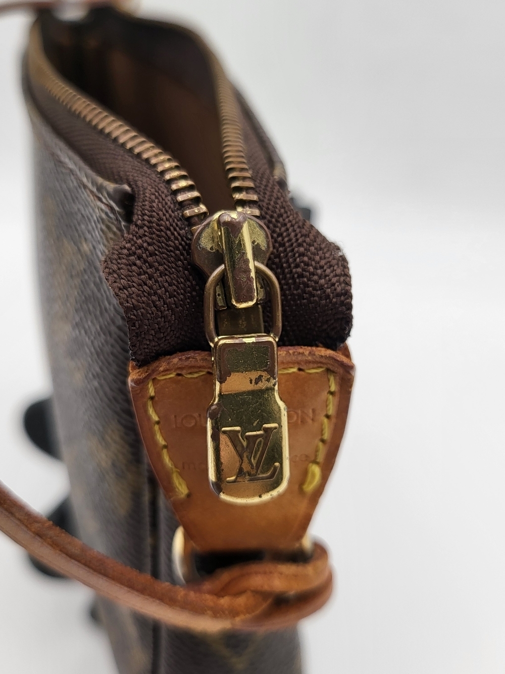 Louis Vuitton Brown Monogram Pochette Accessoires Shoulder Bag, Auth. w/COA. - Picture 15 of 15